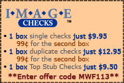 Image Checks coupon code